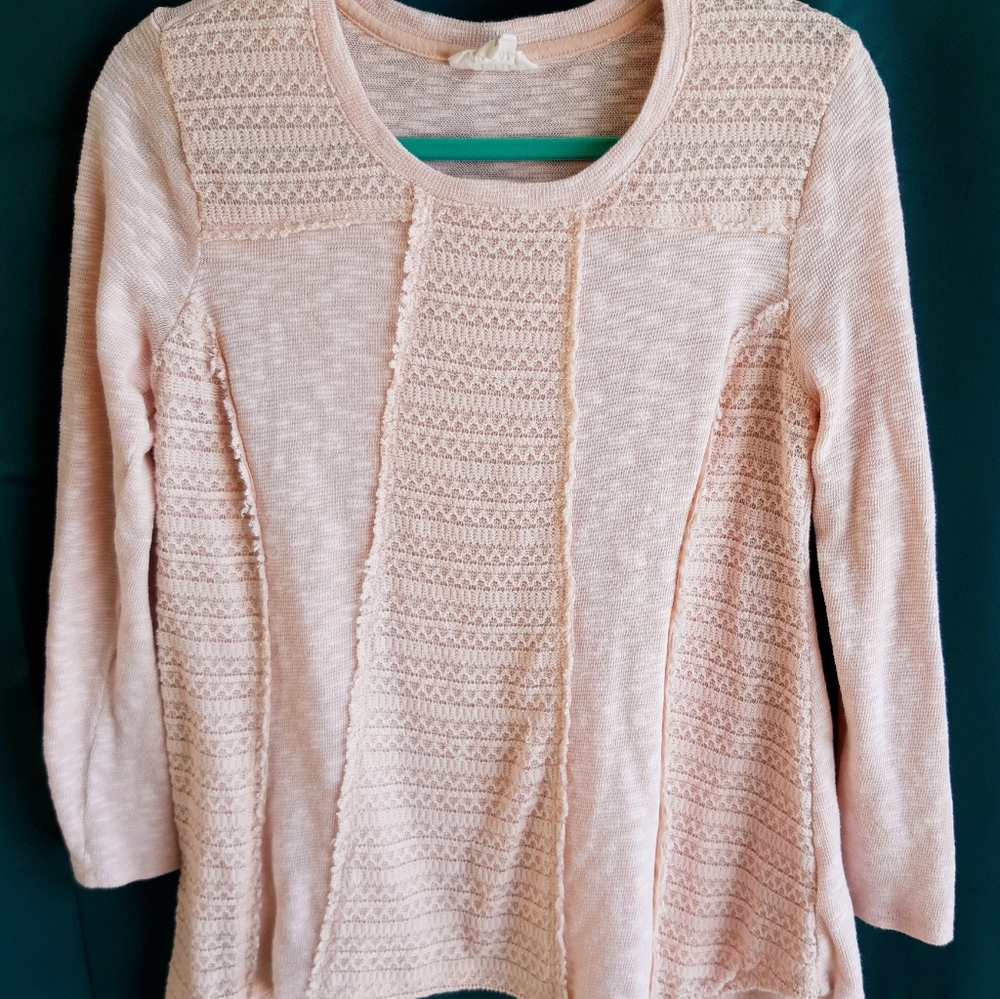 Pink knit sweater